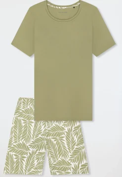Schlafanzug kurz linde - Comfort Essentials