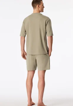 Schlafanzug kurz oversized jade - Modern Nightwear