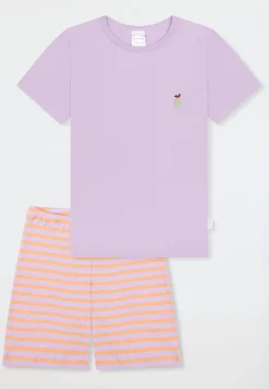 Schlafanzug kurz Ringel orchid - Kids Nightwear