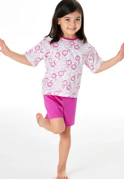 Schlafanzug kurz Smileys off-white - Kids Nightwear