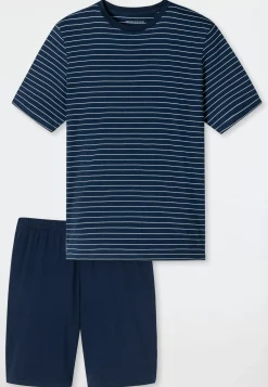 Schlafanzug kurz Streifen admiral - Casual Essentials