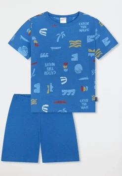 Schlafanzug kurz Surfer indigo - Kids Nightwear