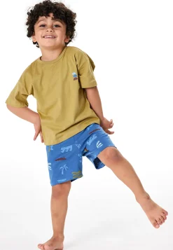 Schlafanzug kurz Surfer khaki - Kids Nightwear