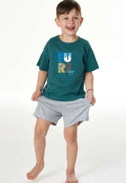 Schlafanzug kurz Surf grün - Kids Nightwear