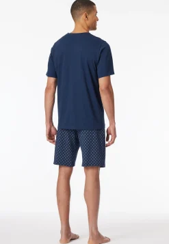 Schlafanzug kurz V-Ausschnitt admiral - Casual Essentials