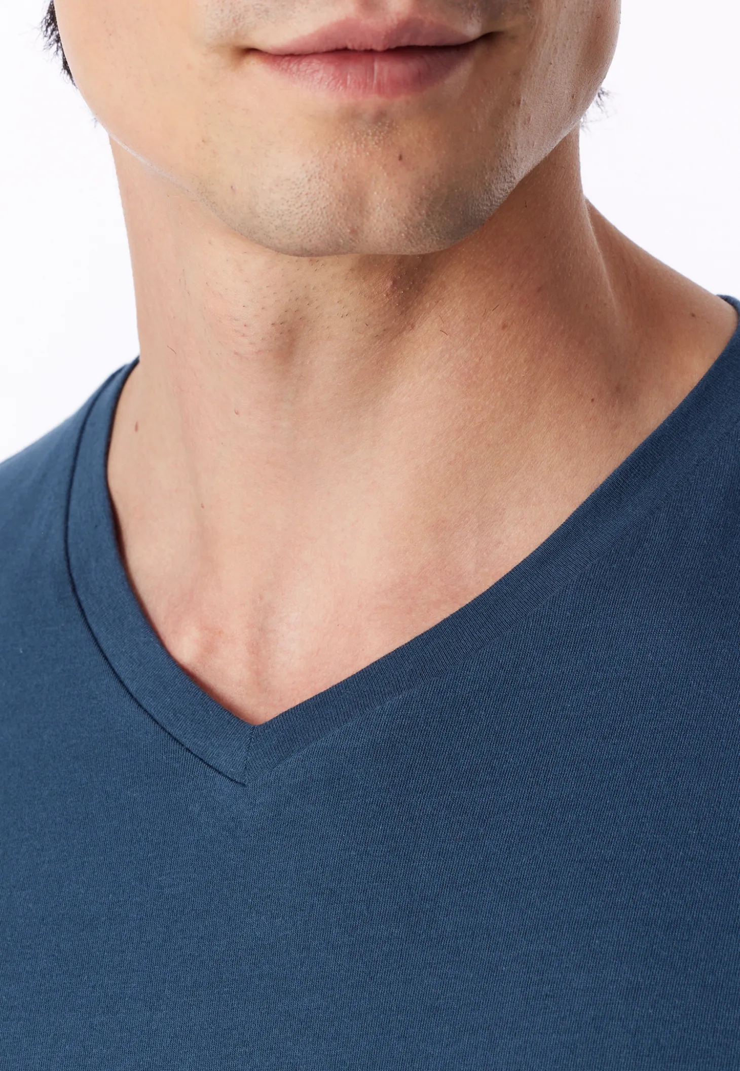 Schlafanzug lang Bündchen deep blue - Casual Essentials