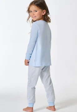 Schlafanzug lang Bündchen Ringel air - Kids Nightwear