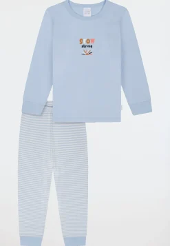 Schlafanzug lang Bündchen Ringel air - Kids Nightwear