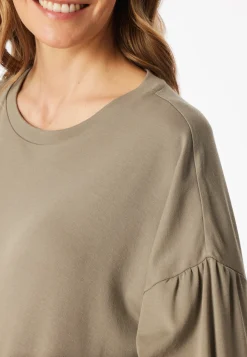 Schlafanzug lang Interlock Palmen jade - Modern Nightwear