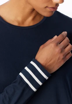 Schlafanzug lang nachtblau - Casual Essentials