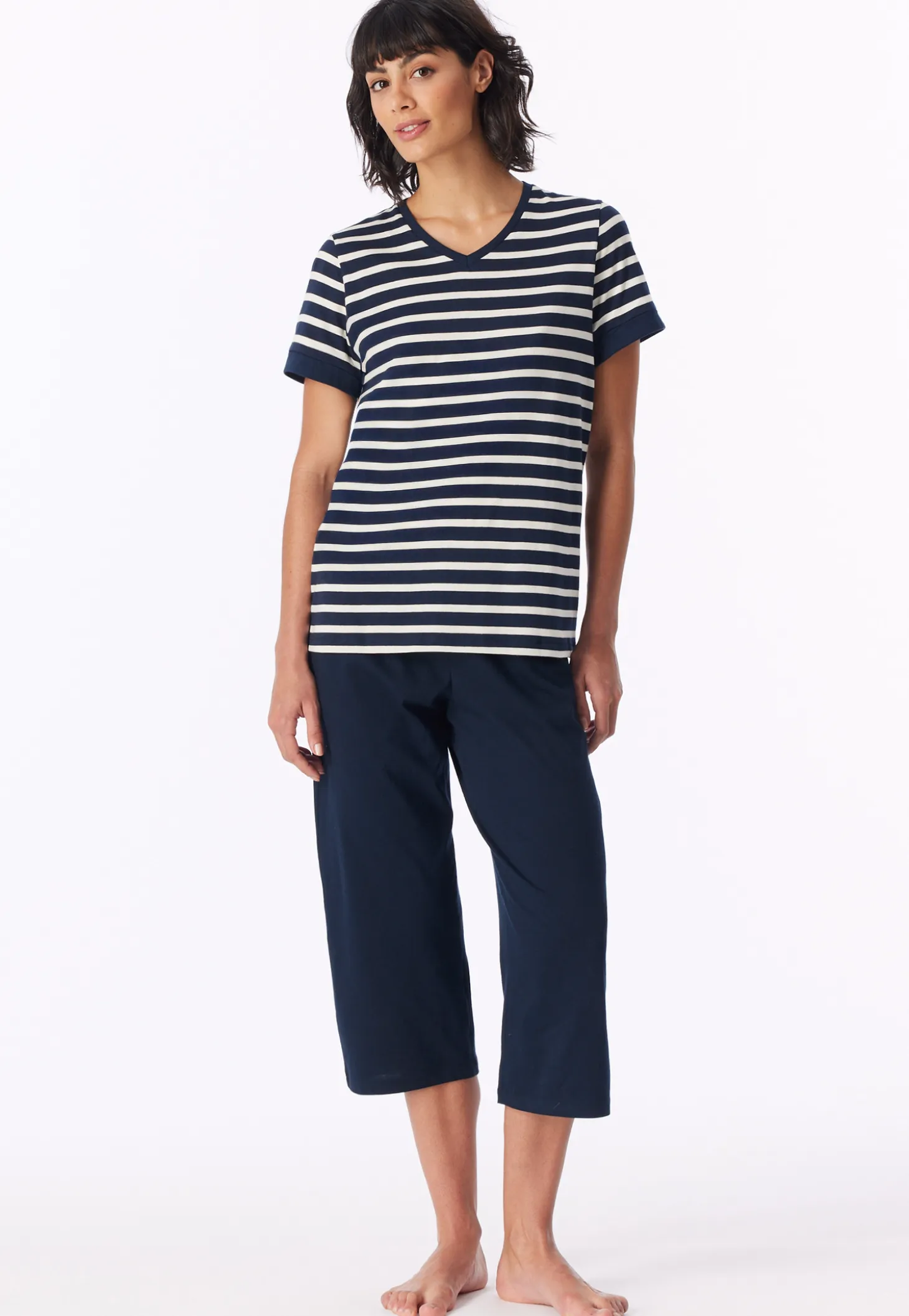 Schlafanzug 3/4-lang nachtblau - Casual Essentials