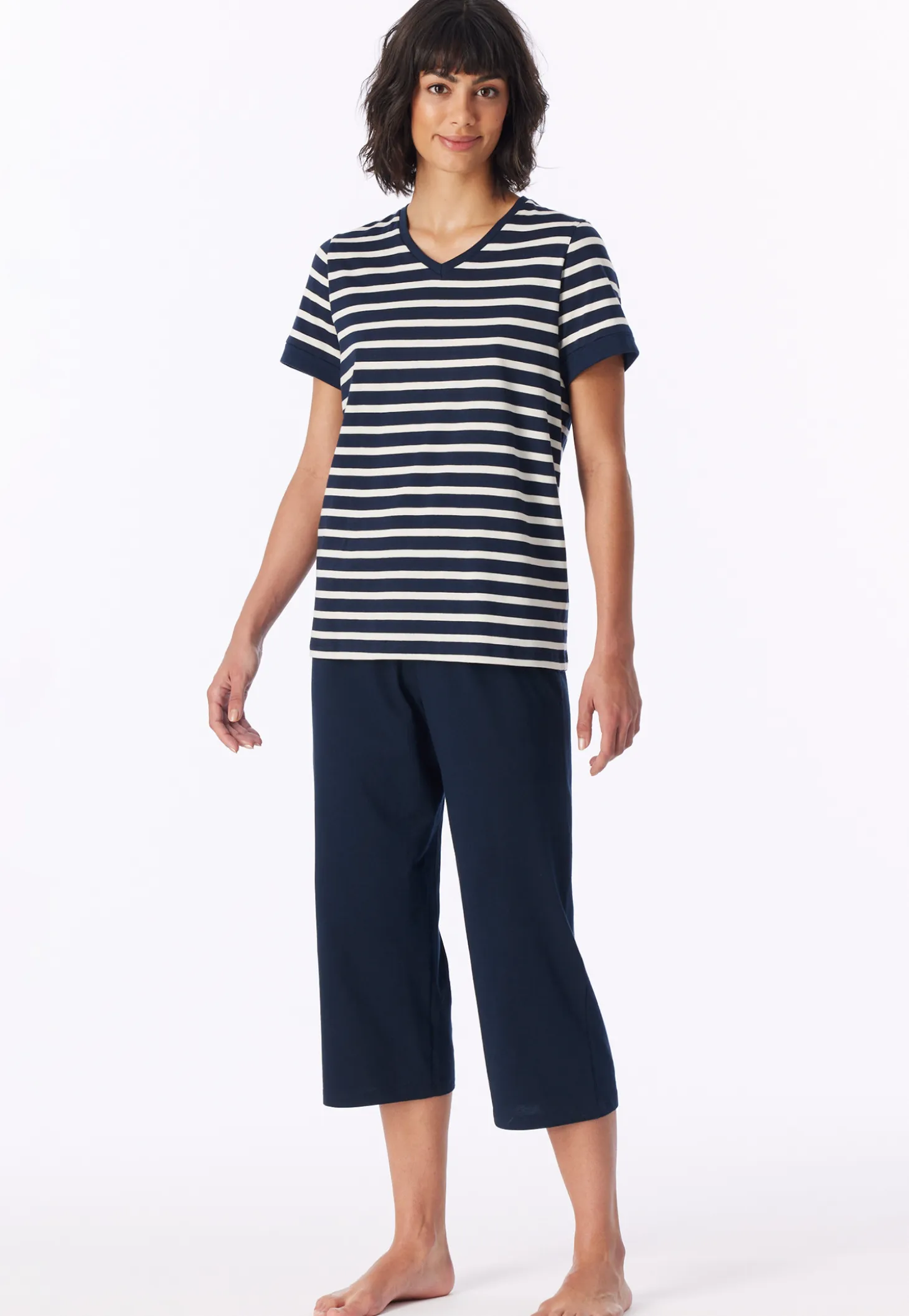Schlafanzug 3/4-lang nachtblau - Casual Essentials