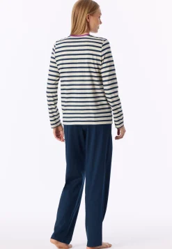 Schlafanzug lang Ringel seasalt - Casual Essentials