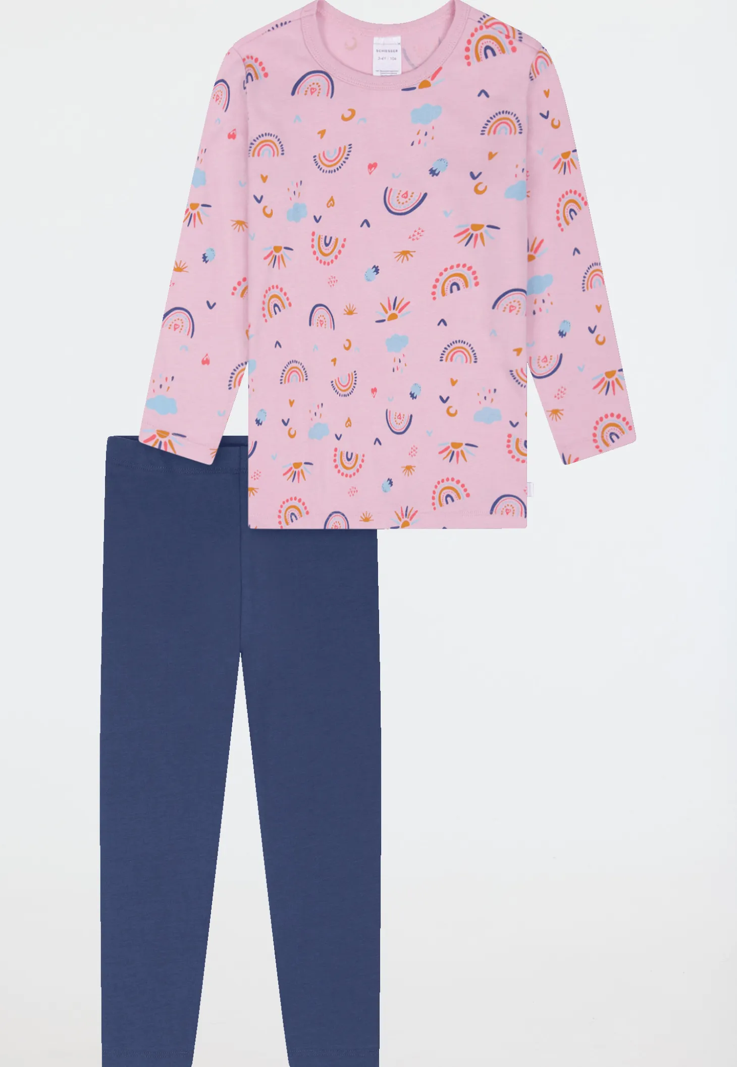 Schlafanzug lang rosa - Kids Nightwear