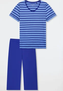 Schlafanzug 3/4-lang royal - Casual Essentials