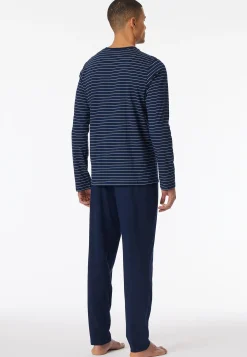 Schlafanzug lang Streifen admiral - Casual Essentials