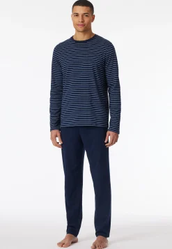 Schlafanzug lang Streifen admiral - Casual Essentials
