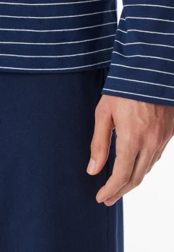 Schlafanzug lang Streifen admiral - Casual Essentials