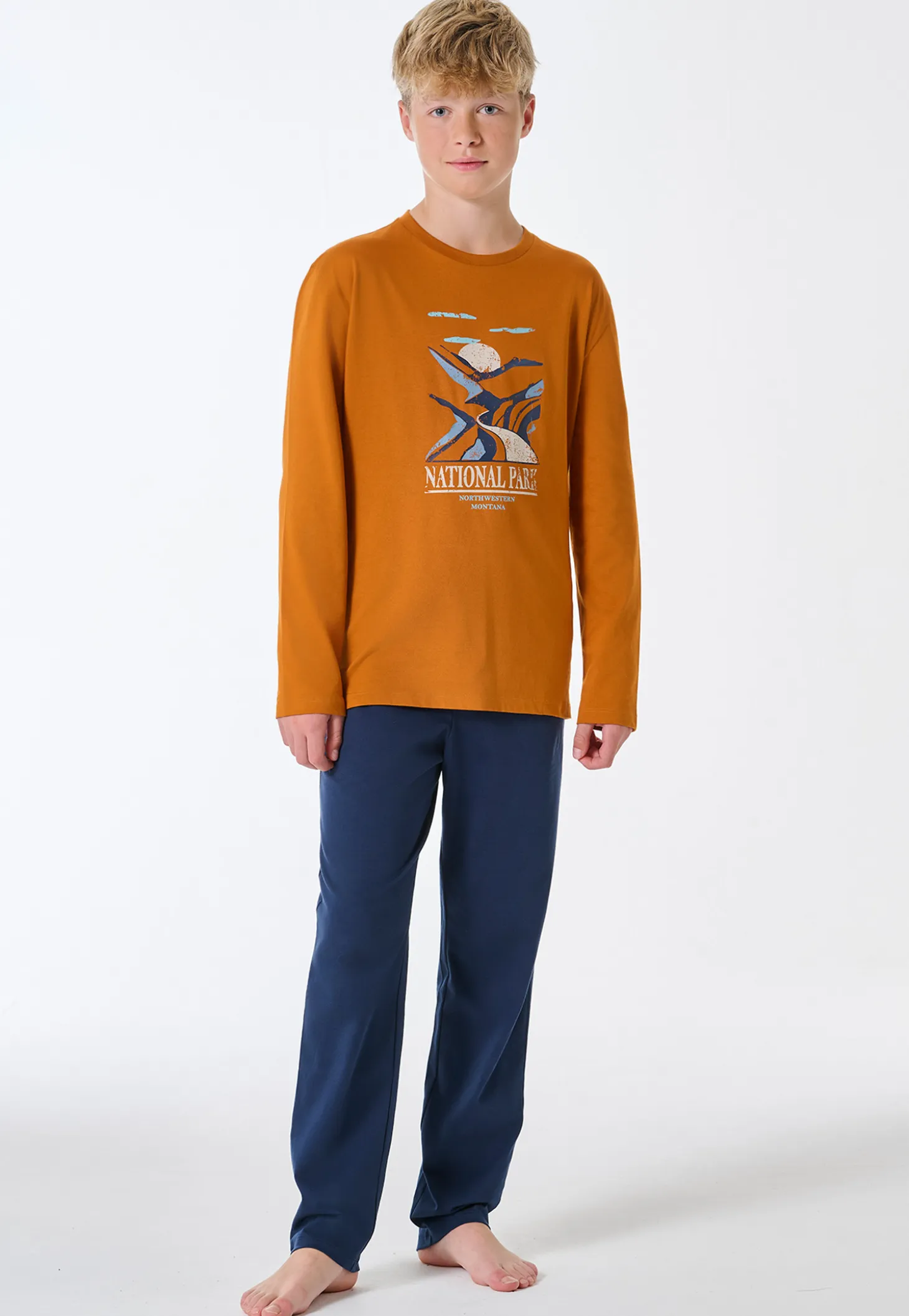 Schlafanzug lang whisky - Nightwear