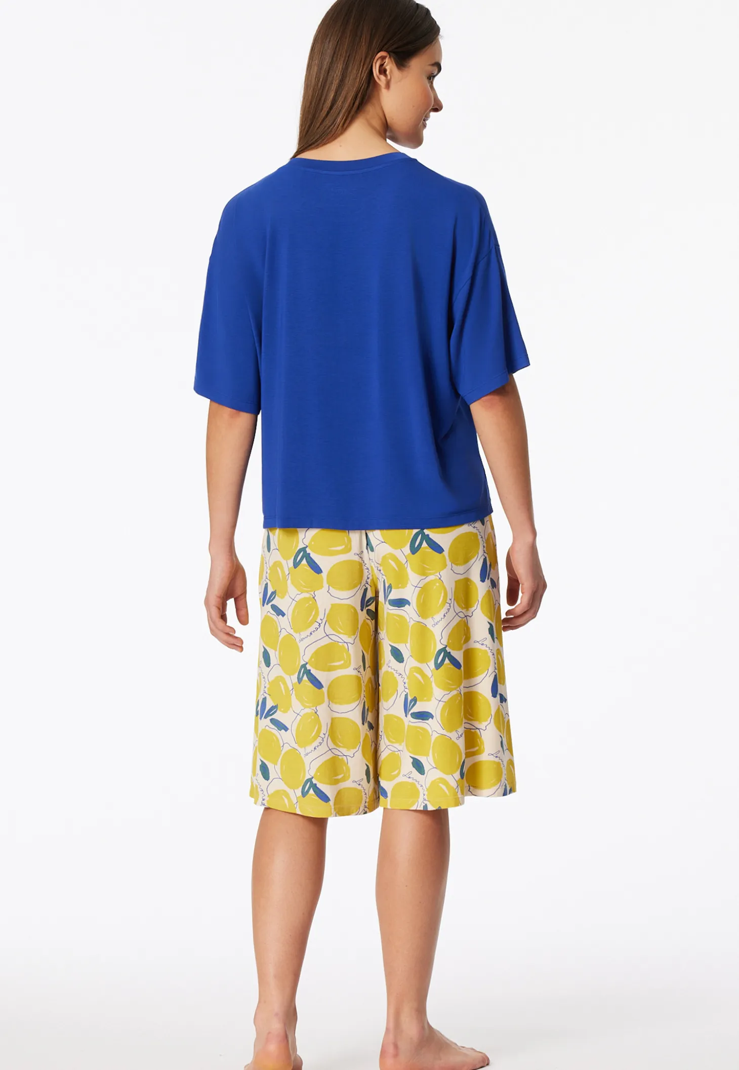 Schlafanzug 3/4lang Zitrone royal - Casual Fashion