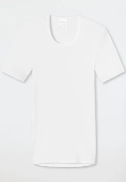 Shirt kurzarm Doppelripp weiß - Original Classics