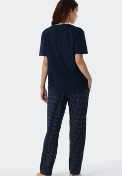 Shirt kurzarm dunkelblau - Mix+Relax