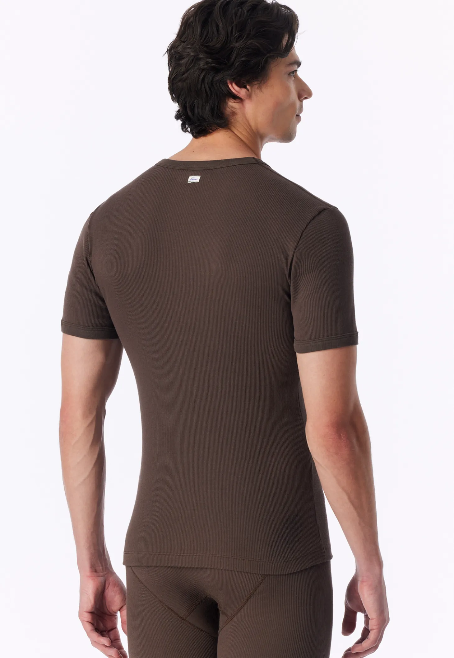 Shirt kurzarm dunkelbraun - Revival Friedrich
