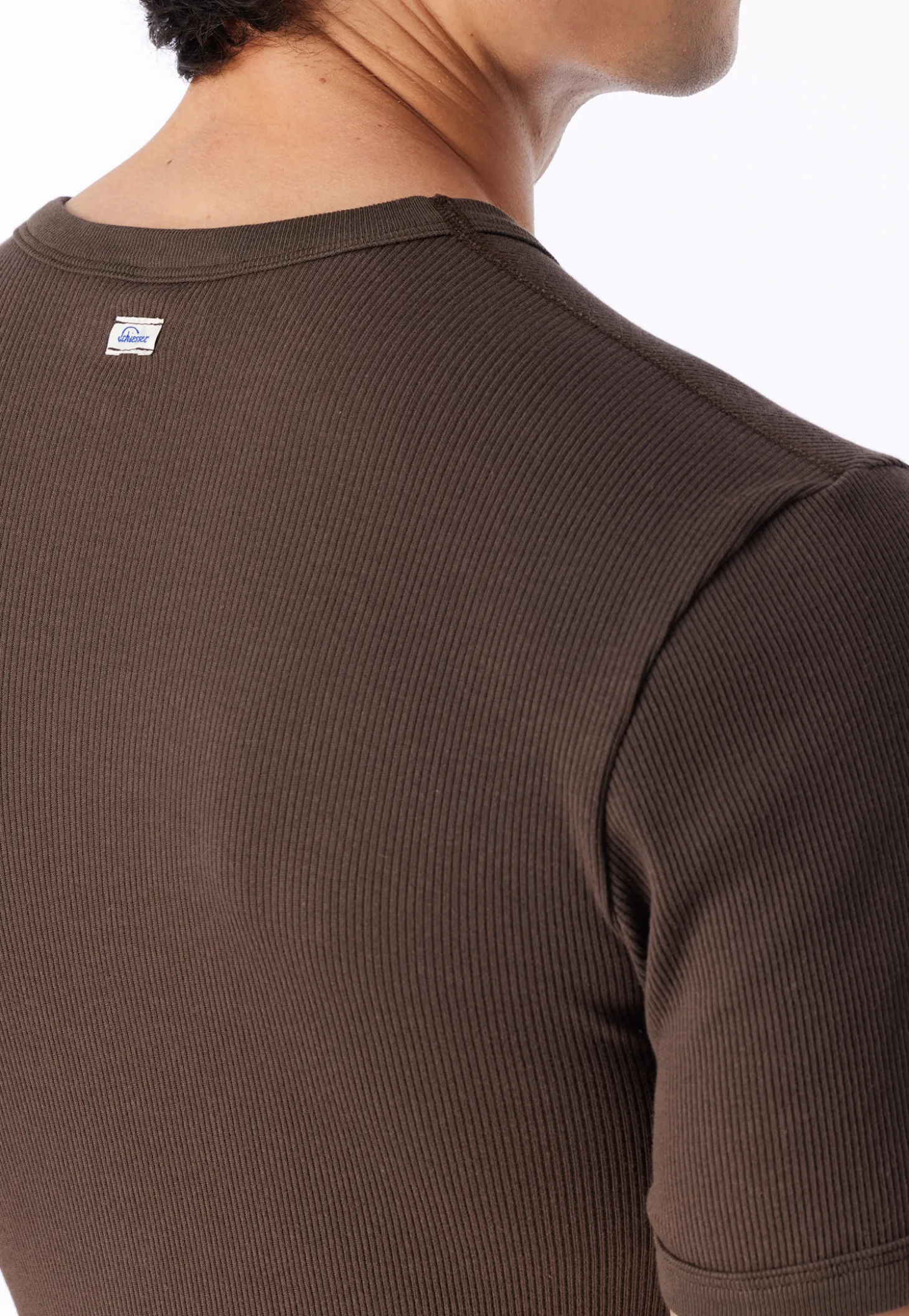 Shirt kurzarm dunkelbraun - Revival Friedrich