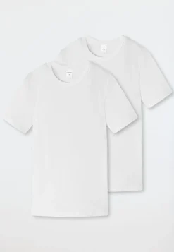 Shirt kurzarm 2er-Pack weiß - 95/5