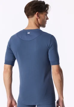 Shirt kurzarm faded denim - Revival Karl-Heinz