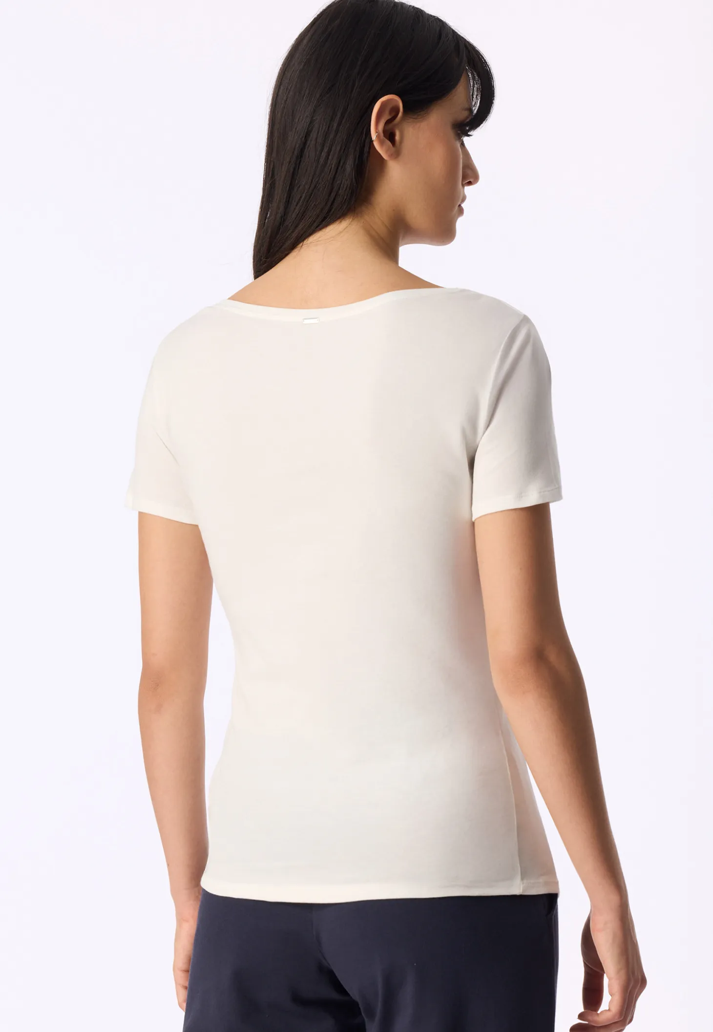 Shirt kurzarm Feinripp sekt - Naturschönheit
