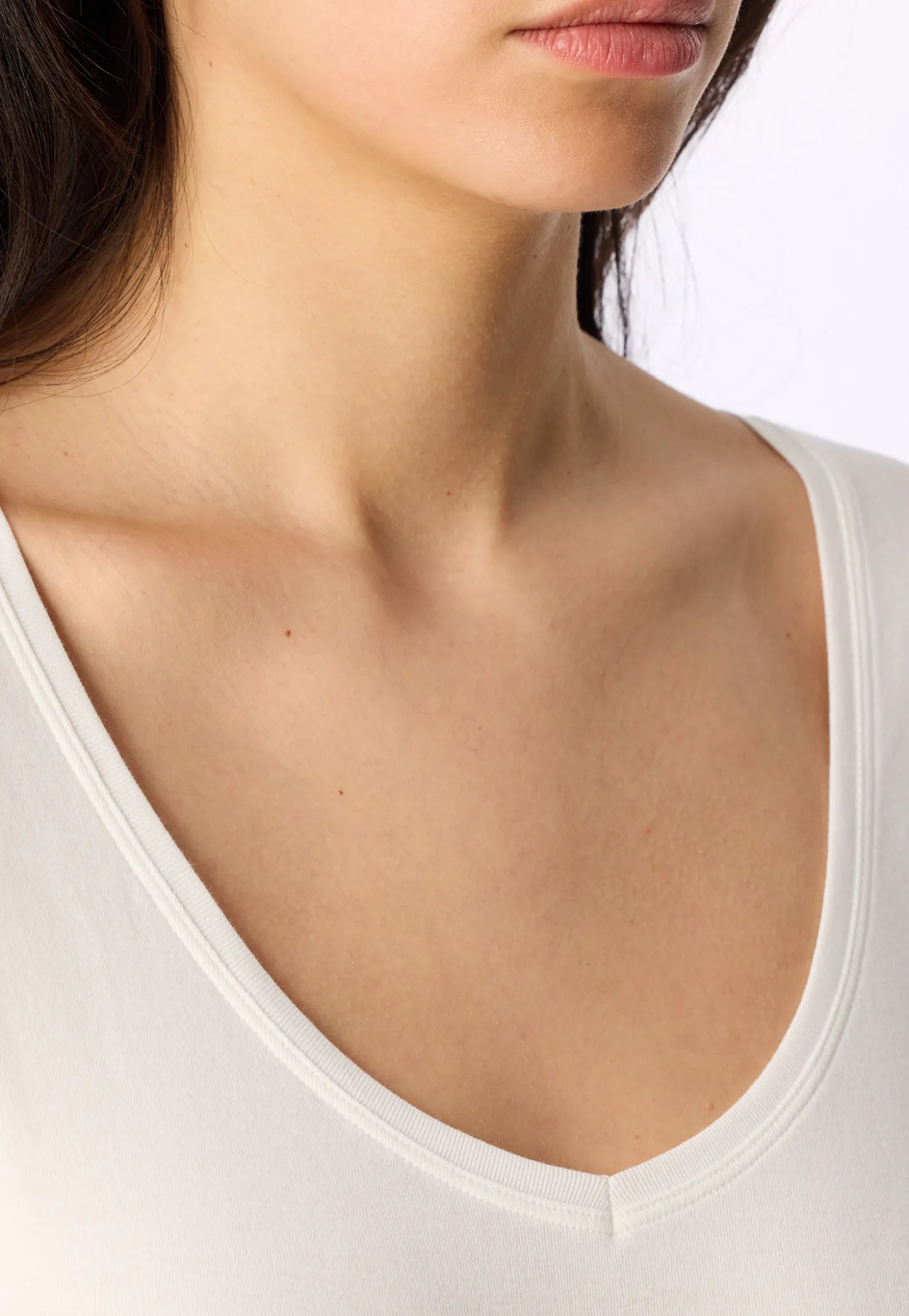 Shirt kurzarm Feinripp sekt - Naturschönheit
