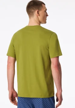 Shirt kurzarm grasgrün - Mix+Relax