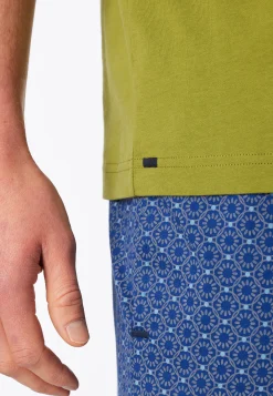 Shirt kurzarm grasgrün - Mix+Relax