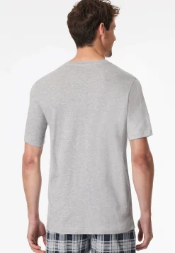 Shirt kurzarm grau-meliert - Mix+Relax