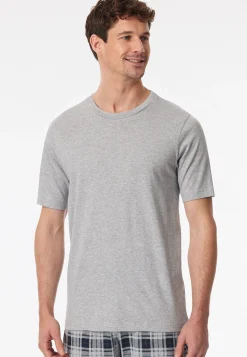 Shirt kurzarm grau-meliert - Mix+Relax