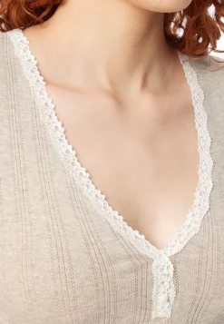 Shirt kurzarm grau meliert - Revival Agathe