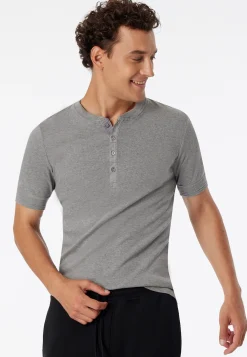 Shirt kurzarm grau meliert - Revival Karl-Heinz