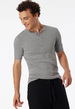 Shirt kurzarm grau meliert - Revival Karl-Heinz