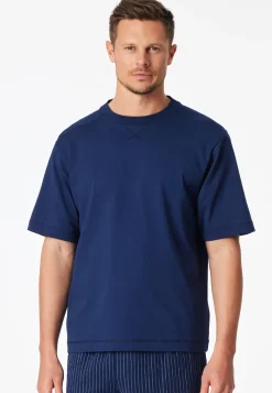 Shirt kurzarm Heavy Single Jersey oversized navy - Mix+Relax