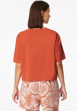Shirt kurzarm Heavy Single Jersey terracotta - Mix+Relax