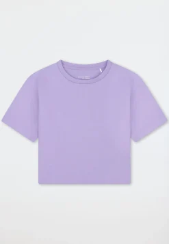 Shirt kurzarm Heavy Single Jersey zartlila - Mix+Relax