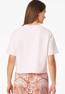 Shirt kurzarm Heavy Single Jersey rosé - Mix+Relax
