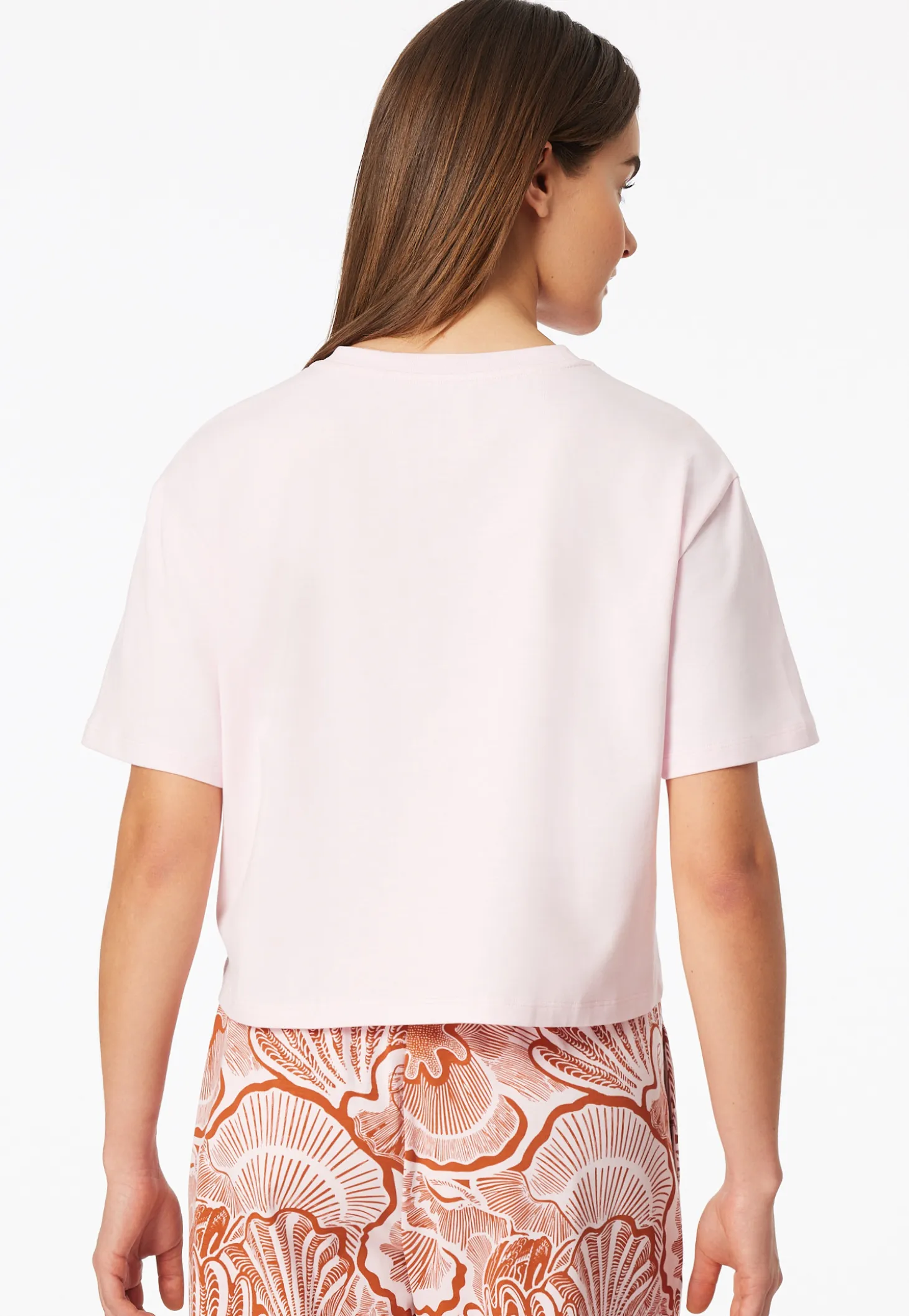 Shirt kurzarm Heavy Single Jersey rosé - Mix+Relax