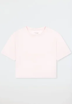 Shirt kurzarm Heavy Single Jersey rosé - Mix+Relax