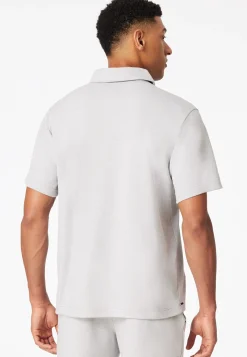 Shirt kurzarm Jacquard Reißverschluss jade - Mix+Relax