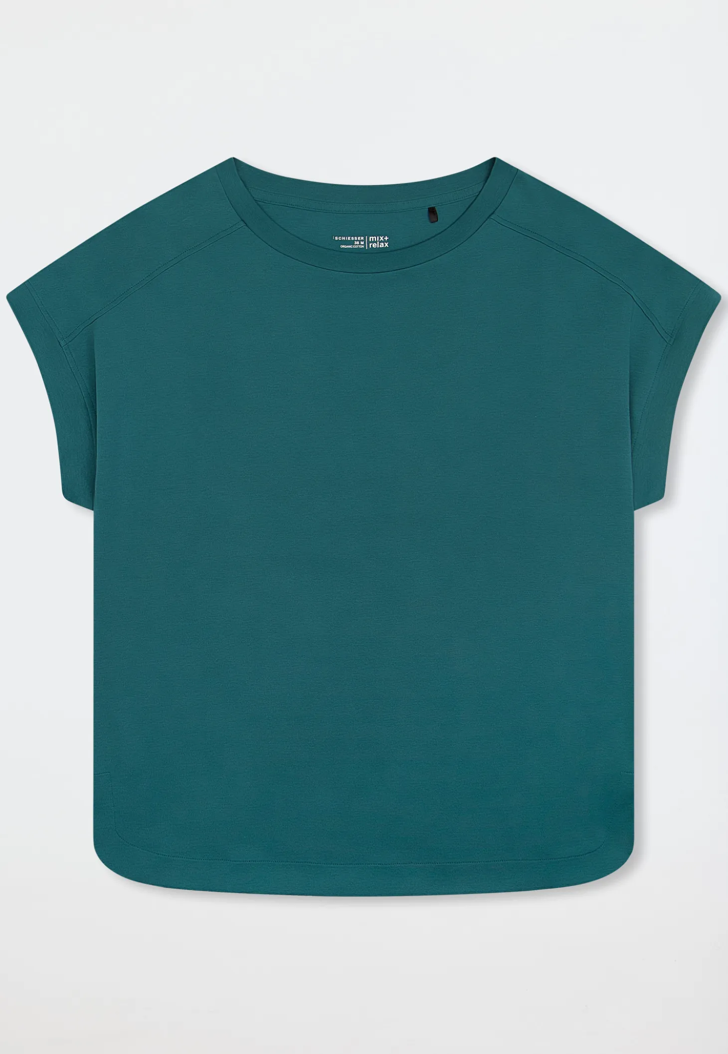 Shirt kurzarm merzerisierter Interlock grün - Mix+Relax