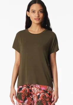 Shirt kurzarm oliv - Mix+Relax