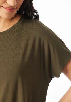 Shirt kurzarm oliv - Mix+Relax