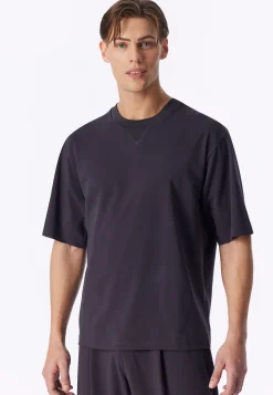 Shirt kurzarm Oversized graphit - Mix+Relax